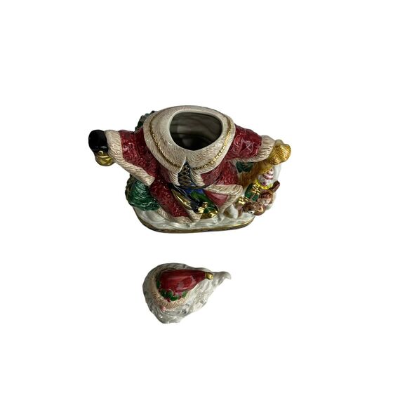 Fitz & Floyd Omnibus Collection1994 Renaissance Santa 2.25 Qt Christmas Pitcher - Picture 4 of 14
